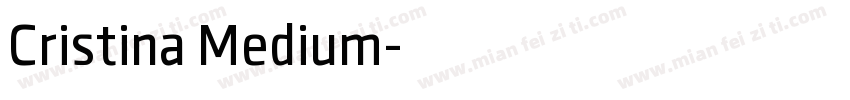 Cristina Medium字体转换